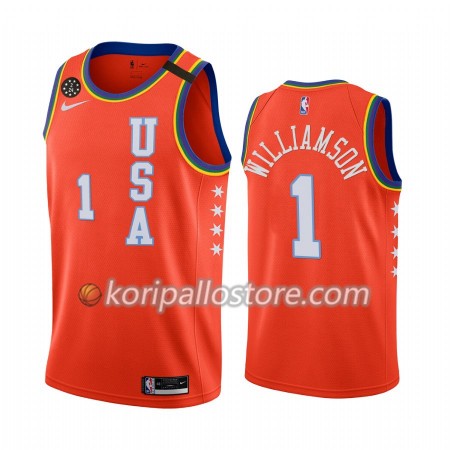 New Orleans Pelicans Zion Williamson 1 Nike 2020 Rising Star Miesten Pelipaidat Swingman 
